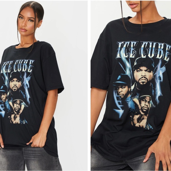Black Ice Cube Vintage Printed T Shirt, Size M - Picture 3 of 3